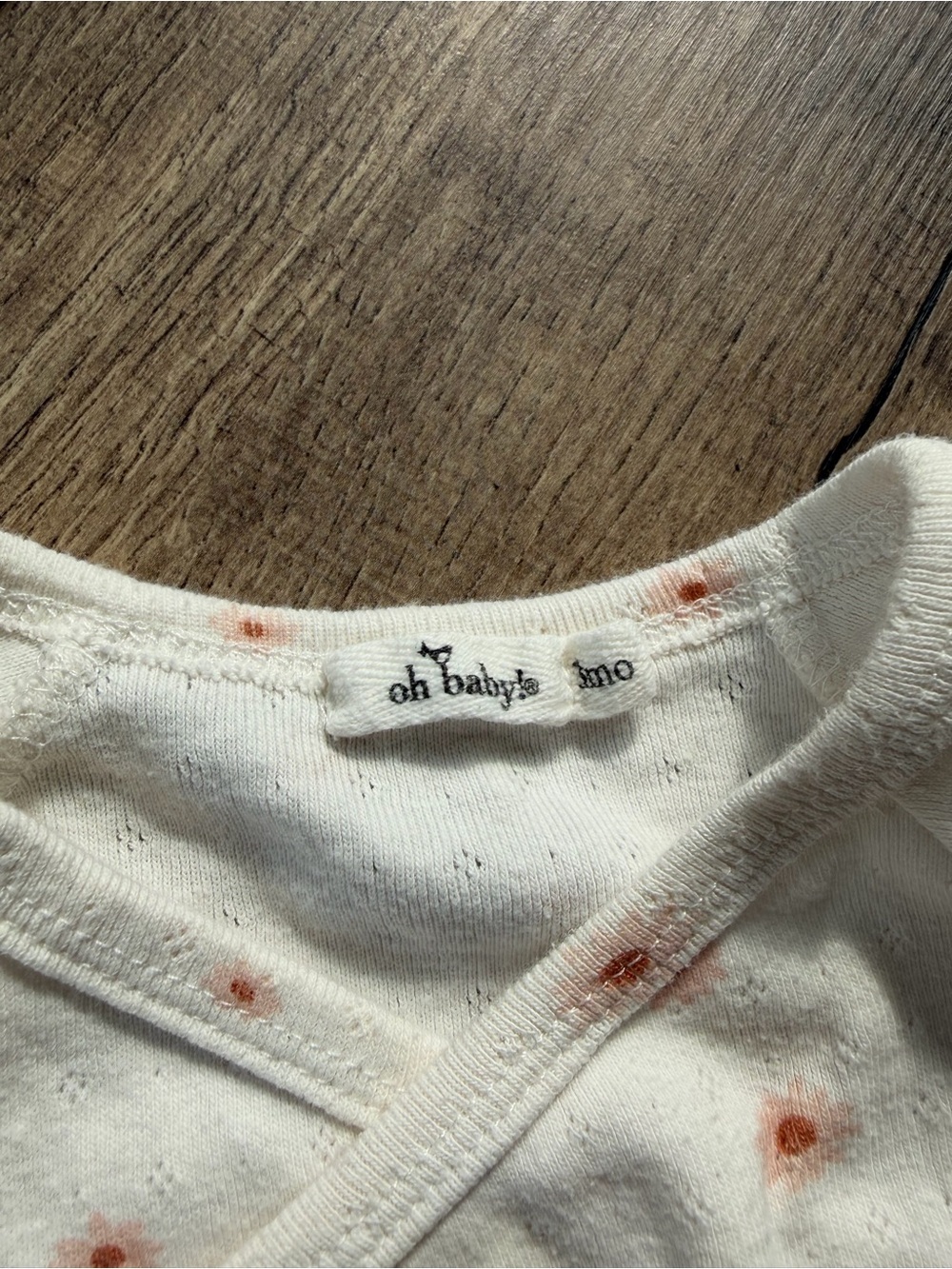 Oh Baby! 3mo | Kimono Set Baby Floral Footed Pajama Set white and Pink - Picture 3 of 7